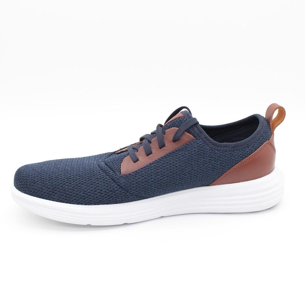Cole Haan Grandsport Journey Casual Sneakers Mens Size 10M Blue Knit Lace Up - Picture 3 of 12